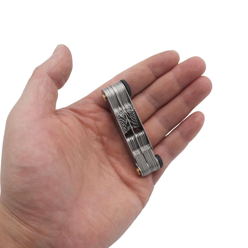 LYECUN 2 in 1 Thread Gauge, Metric 60 Degree and Whitworth 55 Degree(Metric and Imperial), Thread Pitch Gauge for Thread Size Measurement - Image 5